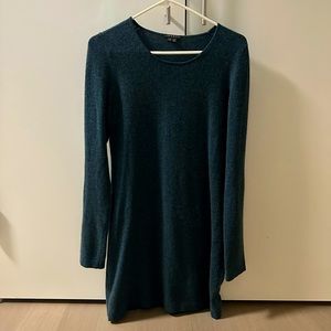 Theory Cashmere Sweater Dress - Blue/Green - Size L